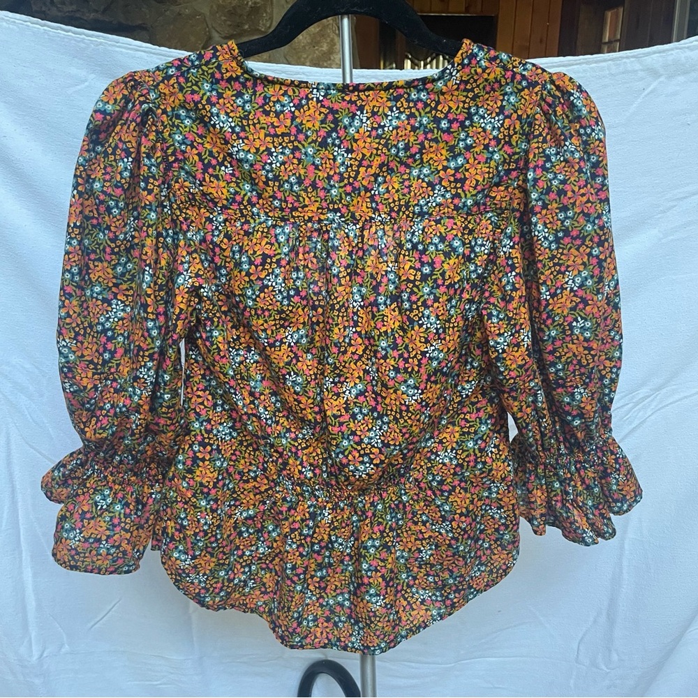 Free People Floral Button-Up Top - Multicolor - Picture 6 of 9